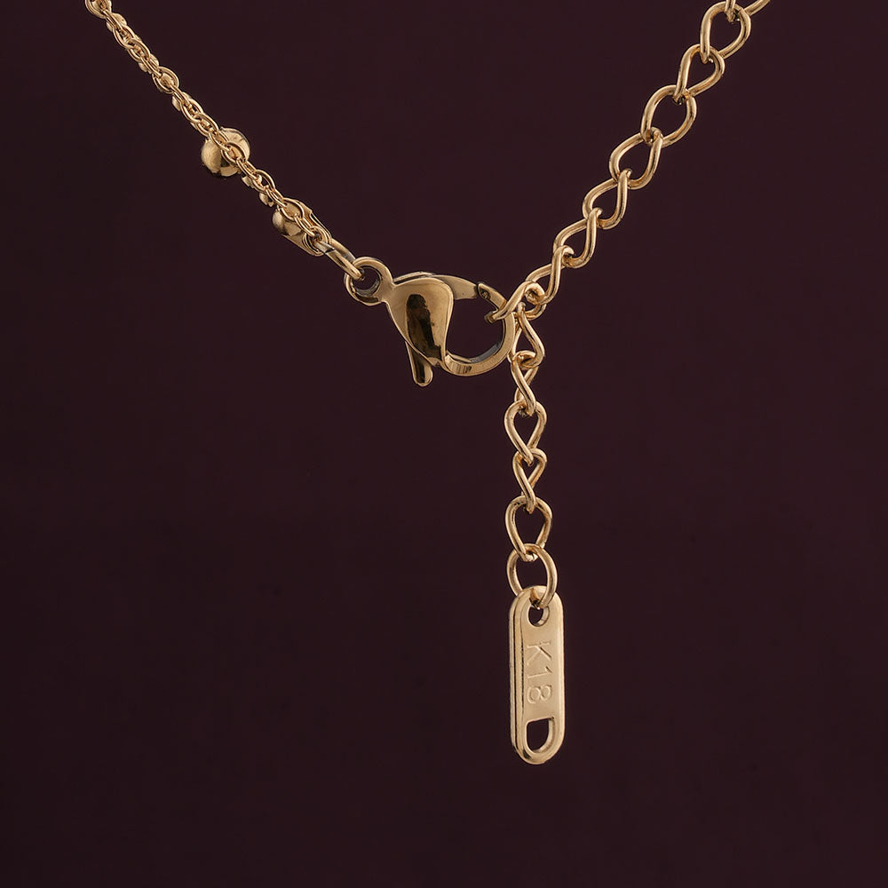 Double layer choker necklace