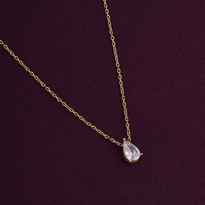 Dewdrop solitaire necklace