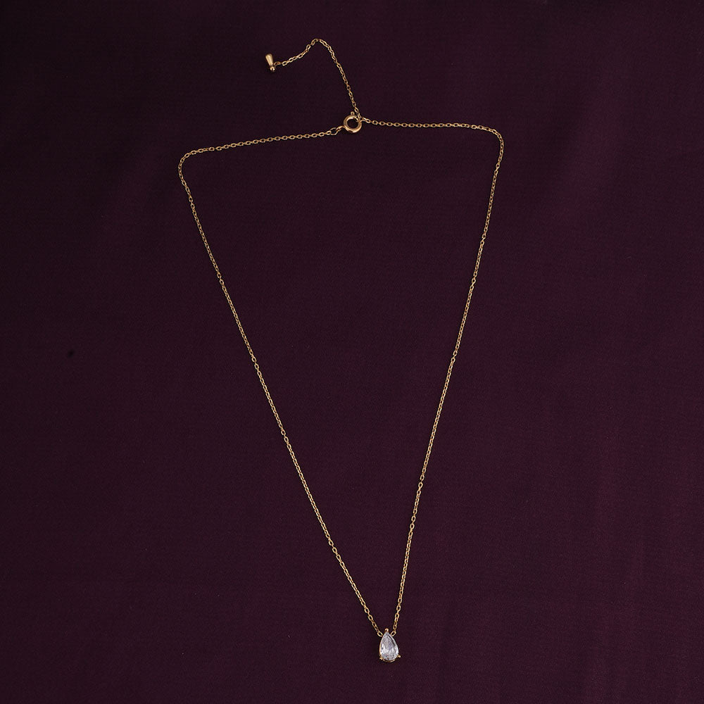 Dewdrop solitaire necklace