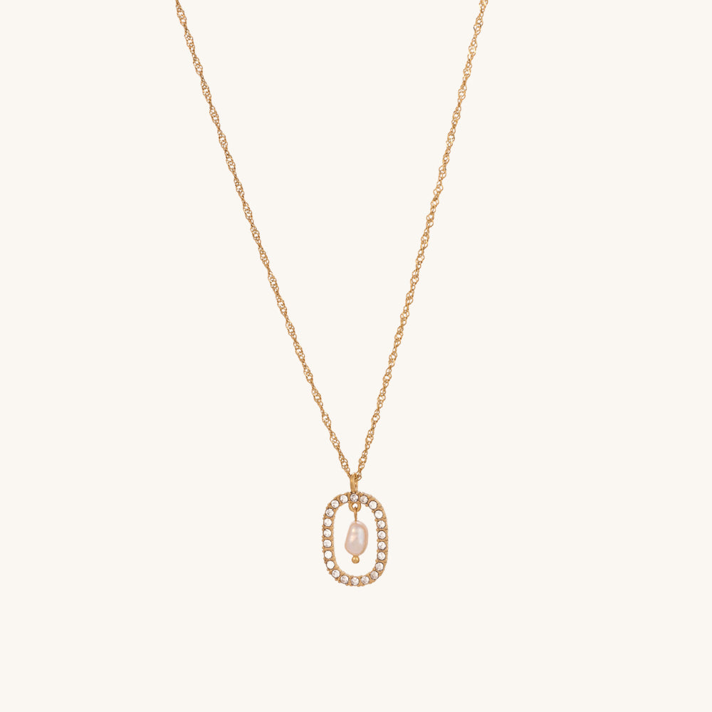 Dazzling Pearl Drop Necklace