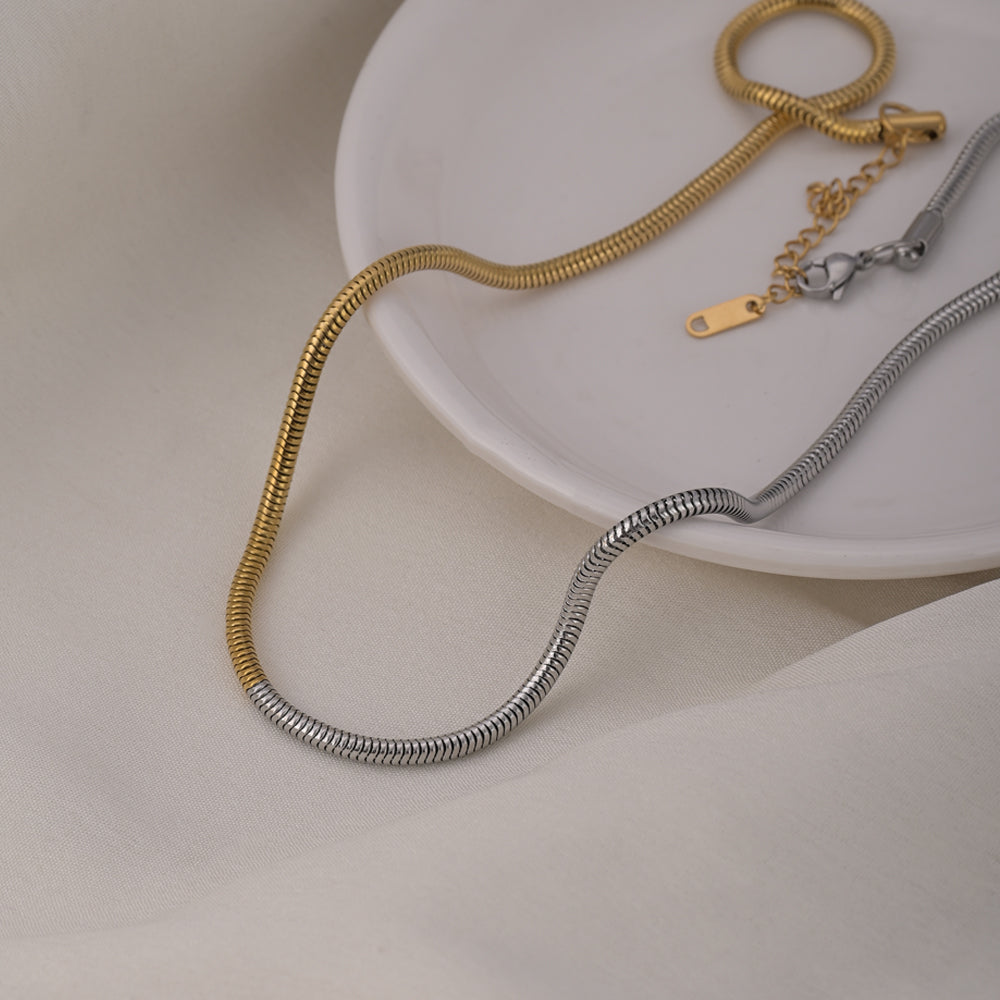 Dual Tone Snake Chain