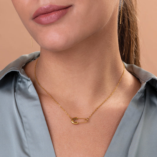 Safety Pin Necklace