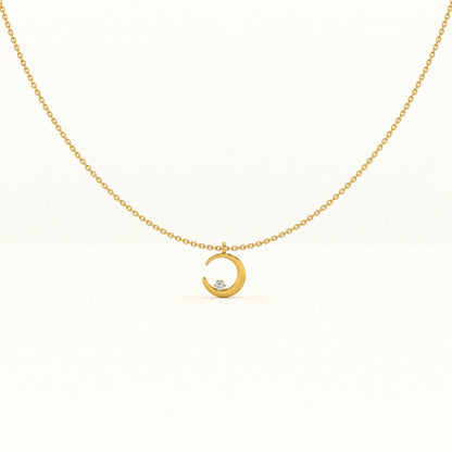 Moon Charm Necklace