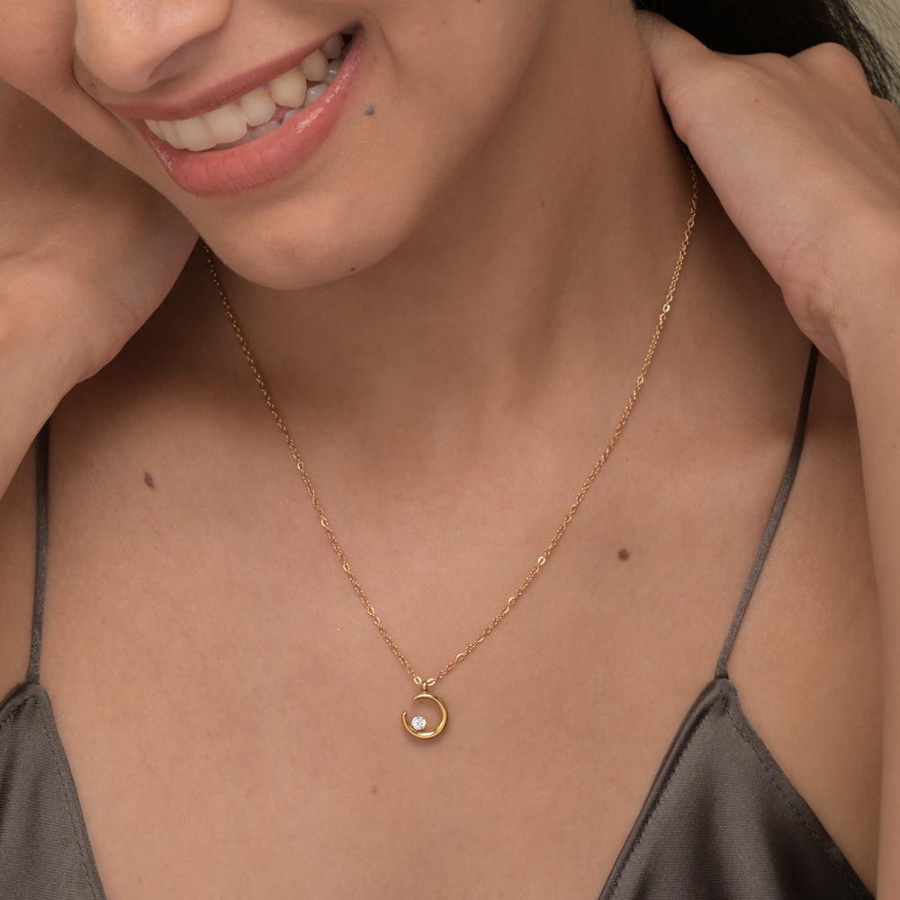 Moon Charm Necklace