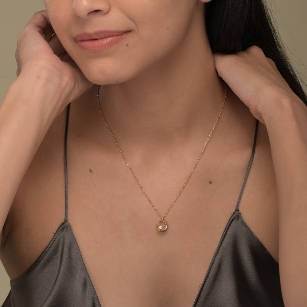 Moon Charm Necklace