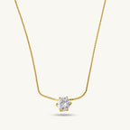 Diamond Affair Bracelet & Round Solitaire Necklace Jewellery Set