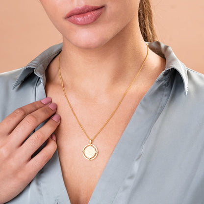 Stamp Disc Necklace
