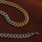 Bi-Metal Cuban Chain Necklace