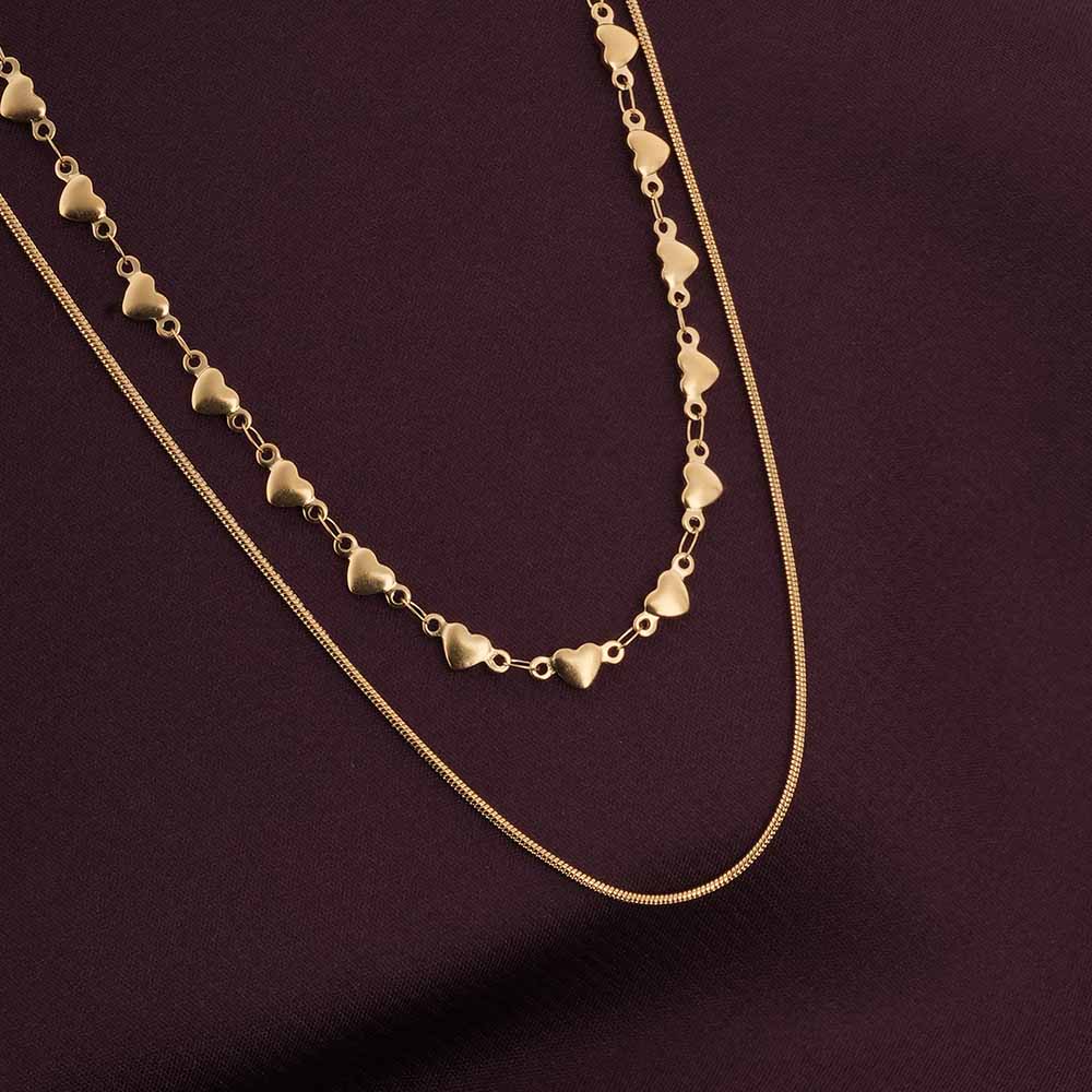 Love Embrace Two Layered Necklace
