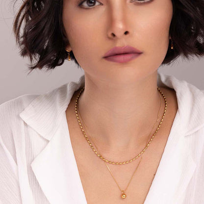 Two-Layered Bead Necklace