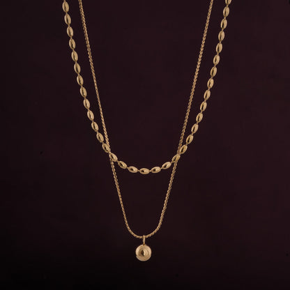 Two-Layered Bead Necklace