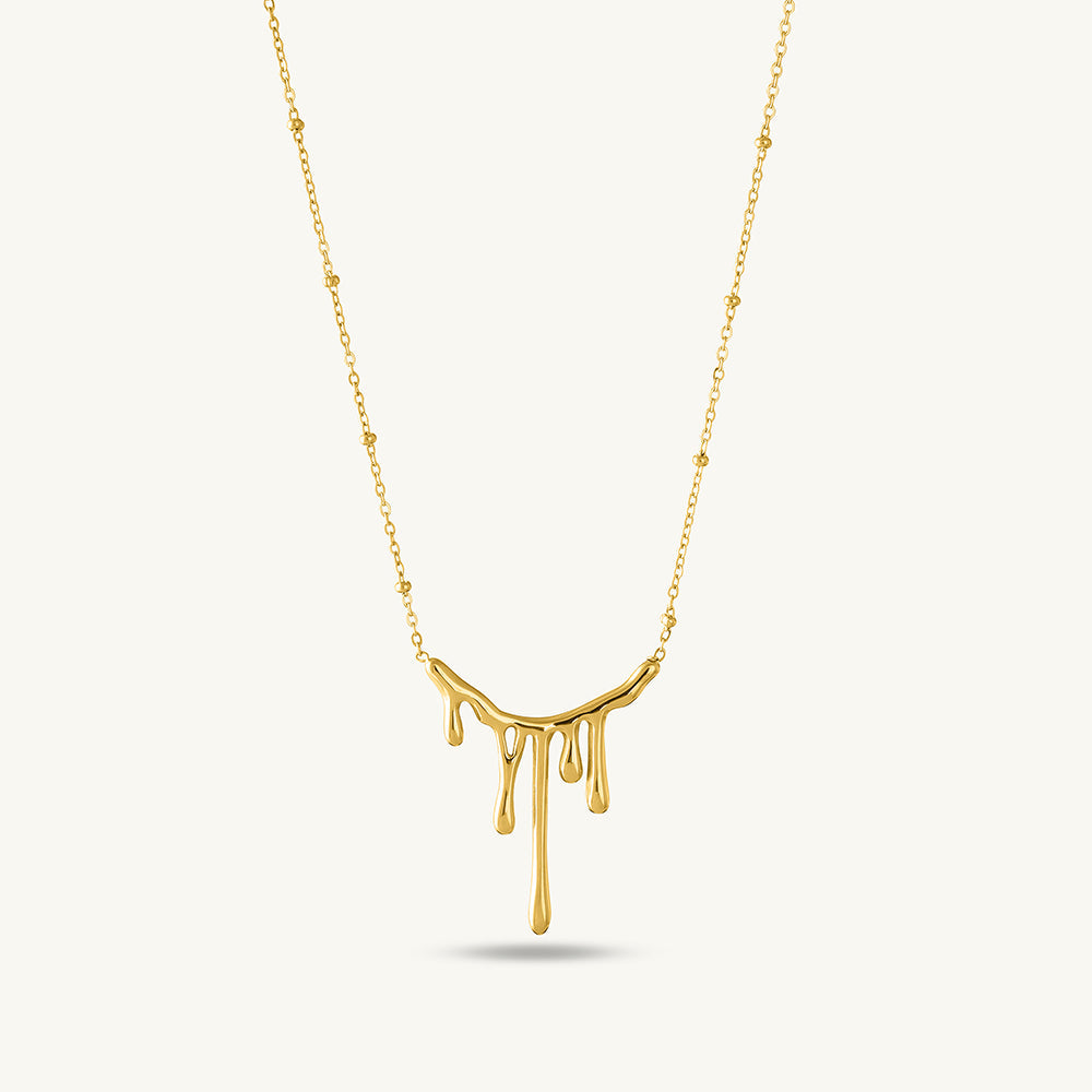 Golden Spill Necklace