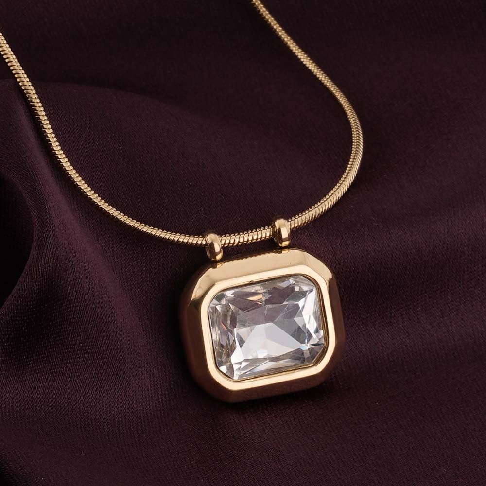 Octagon Diamond Necklace