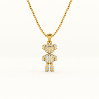 Teddy Solitaire Necklace