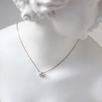 Delicate Diamond Studded Necklace Love Gift set