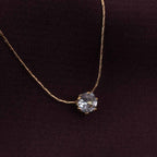 Delicate Diamond Studded Necklace Love Gift set
