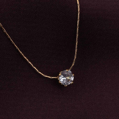 Delicate Diamond Studded Necklace