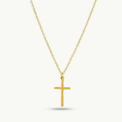 Star Moon Bracelet & Golden Cross Necklace Combo Set