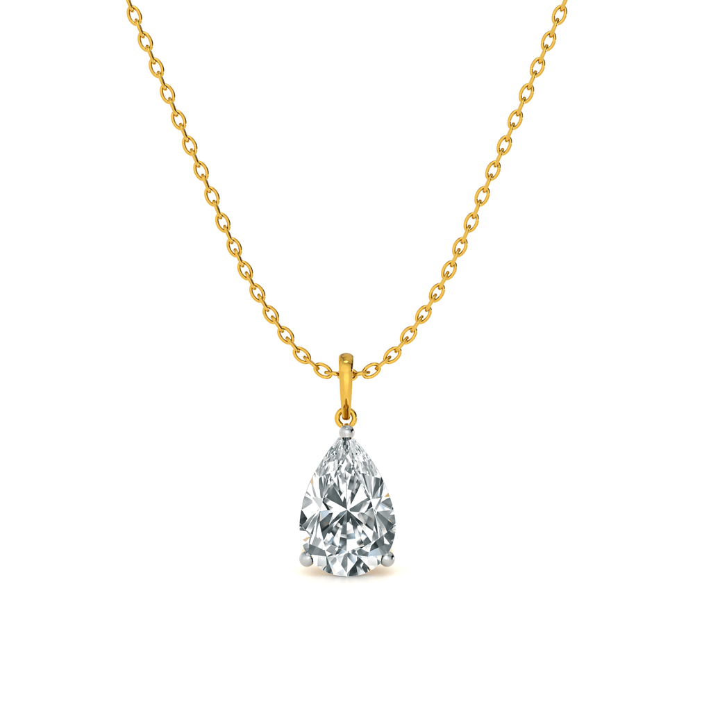Aurora Teardrop 9KT Gold Lab Grown Diamond Pendant