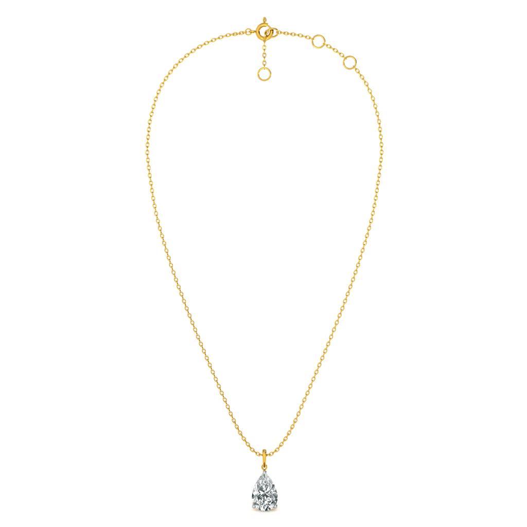 Aurora Teardrop 9KT Gold Lab Grown Diamond Pendant