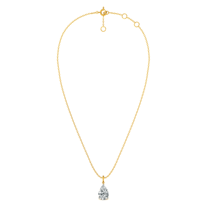 Aurora Teardrop 9KT Gold Lab Grown Diamond Pendant