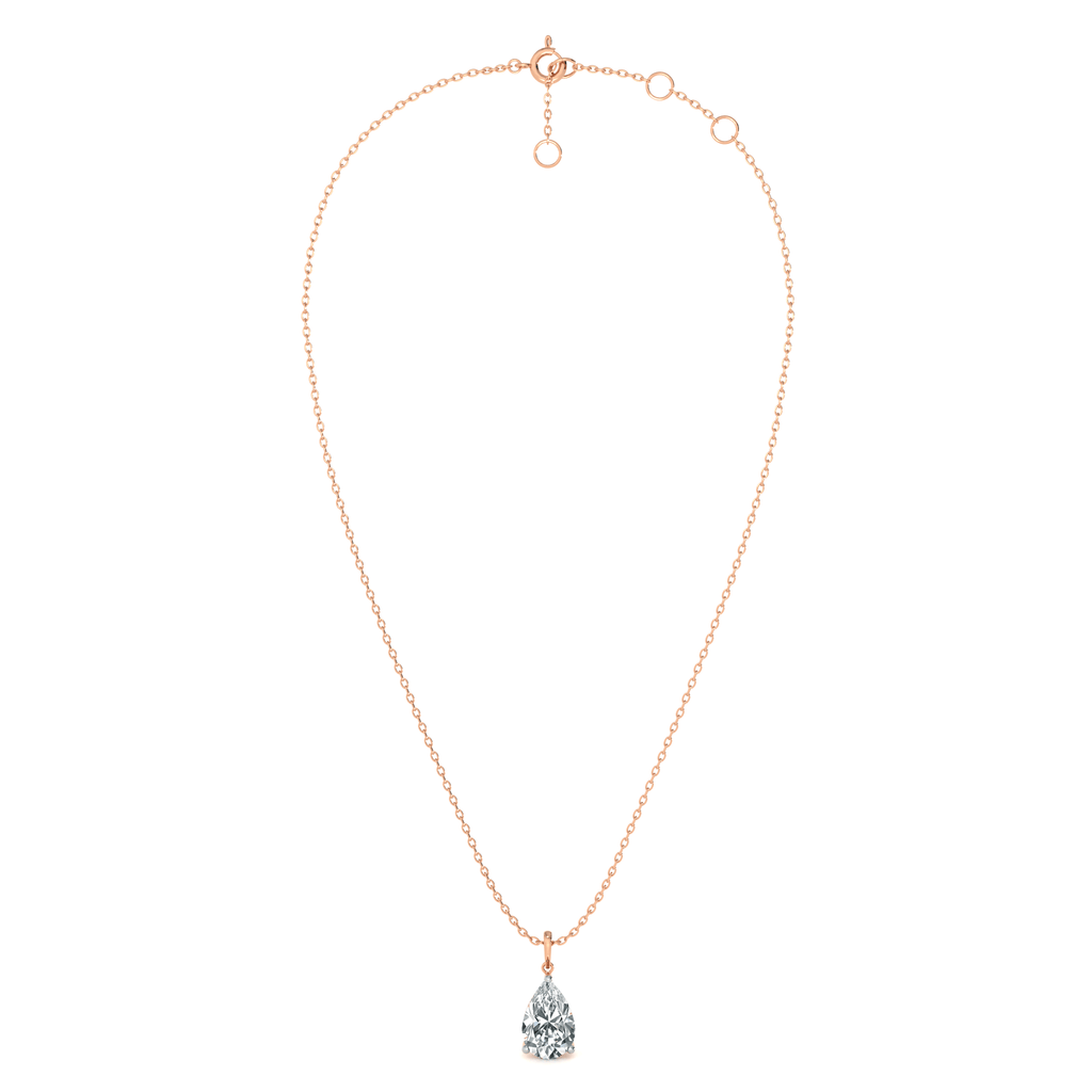 Aurora Teardrop 9KT Gold Lab Grown Diamond Pendant