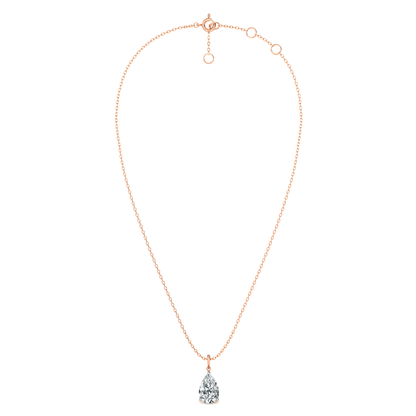Aurora Teardrop 9KT Gold Lab Grown Diamond Pendant