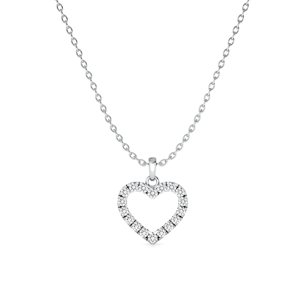 Infinite Love Frame 9KT Gold Lab Grown Diamond Necklace