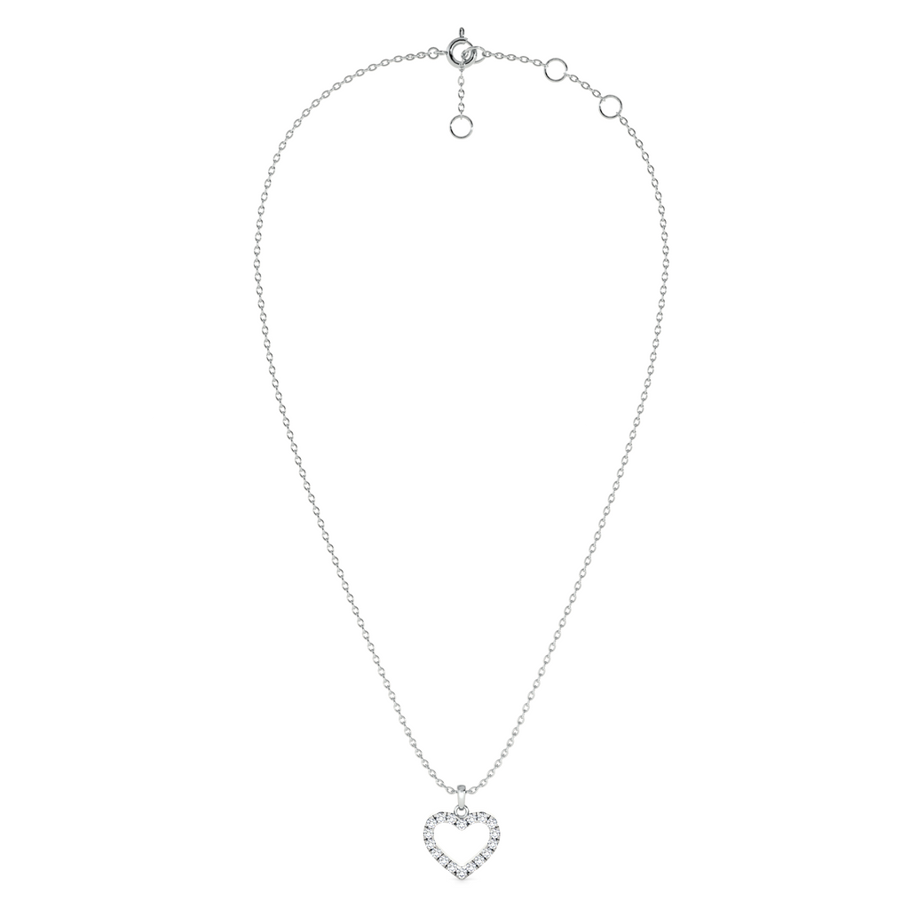 Infinite Love Frame 9KT Gold Lab Grown Diamond Necklace