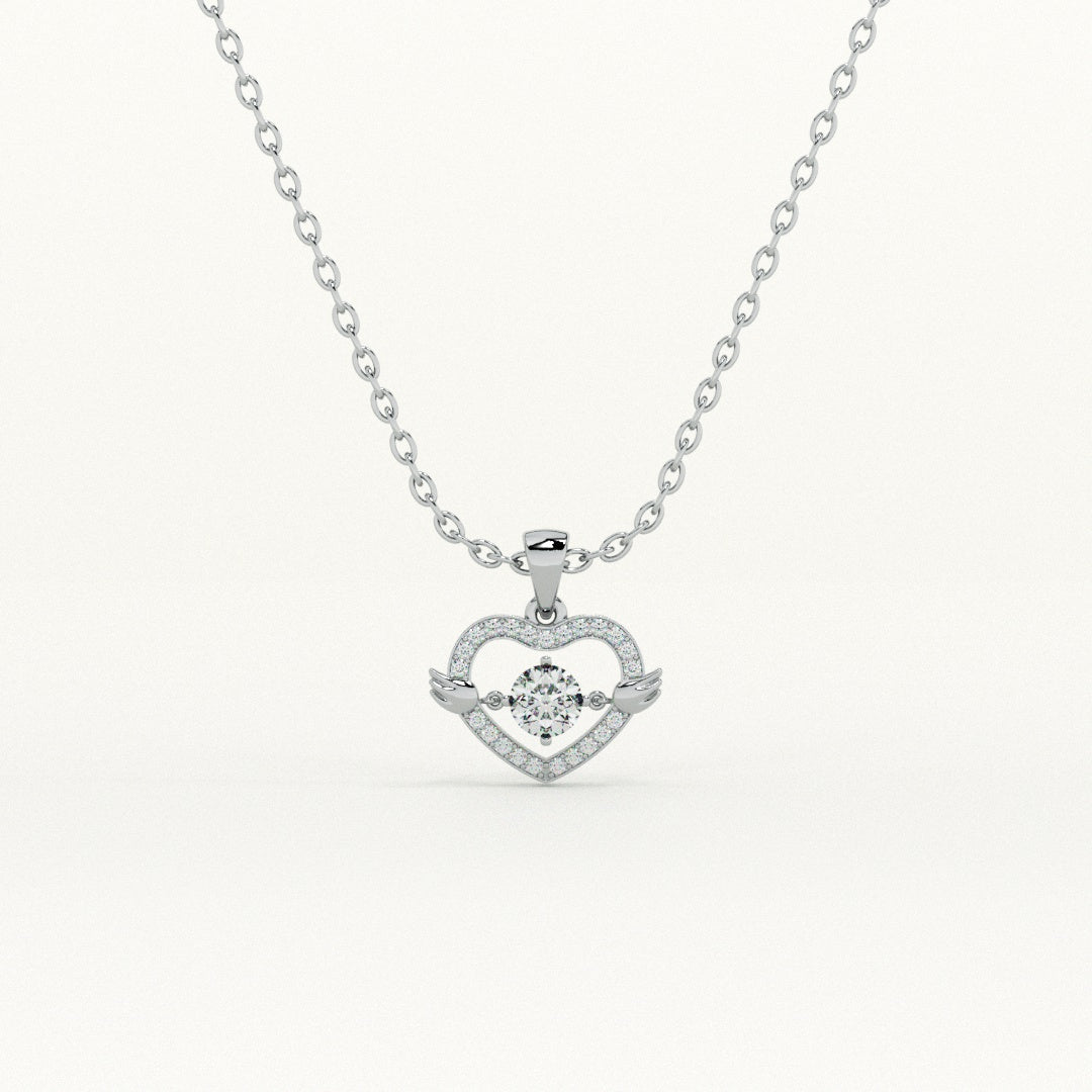 Love Locked Heart 925 Sterling Silver Necklace