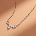 Crystal Wing 925 Sterling Silver Necklace