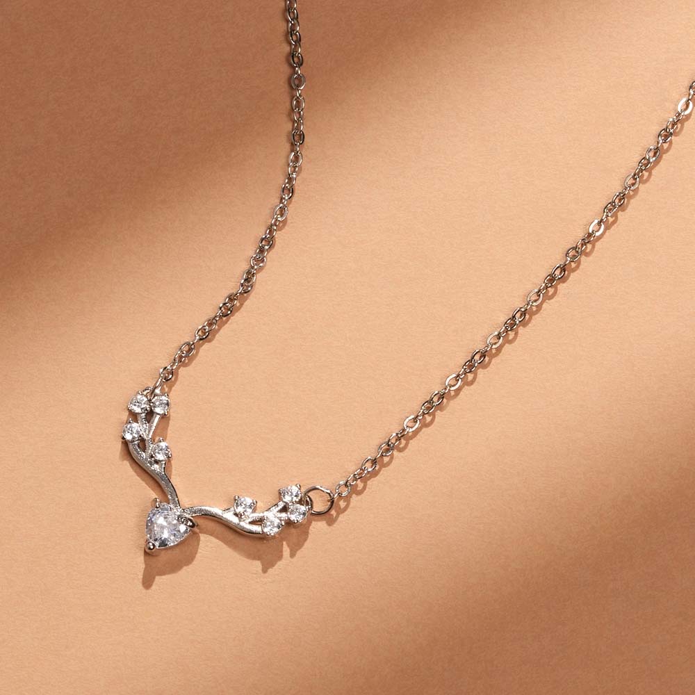 Crystal Wing 925 Sterling Silver Necklace