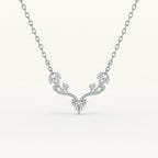 Crystal Wing 925 Sterling Silver Necklace