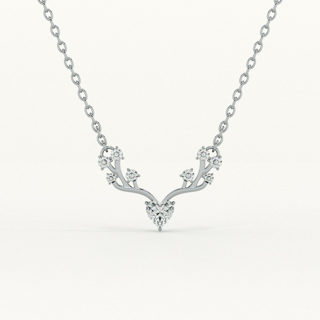 Crystal Wing 925 Sterling Silver Necklace