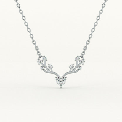 Crystal Wing 925 Sterling Silver Necklace