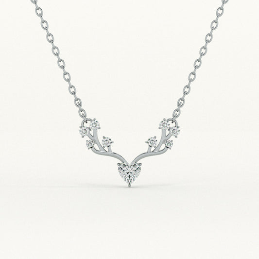 Crystal Wing 925 Sterling Silver Necklace