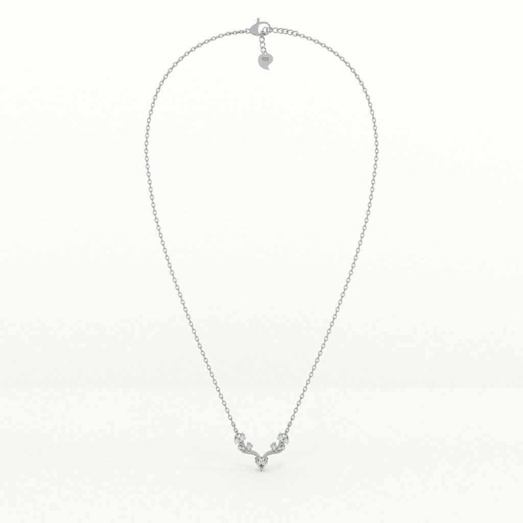 Crystal Wing 925 Sterling Silver Necklace