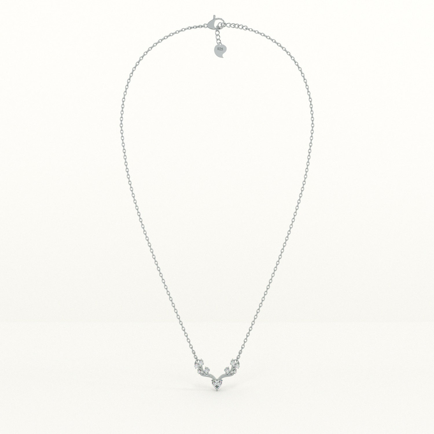 Crystal Wing 925 Sterling Silver Necklace