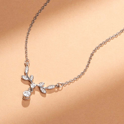 Twilight Bloom 925 Sterling Silver Necklace