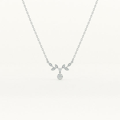 Twilight Bloom 925 Sterling Silver Necklace