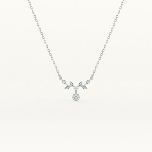 Twilight Bloom 925 Sterling Silver Necklace