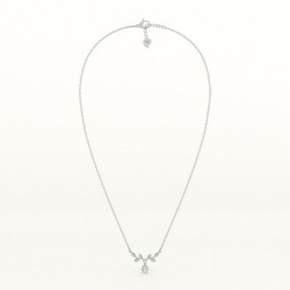 Twilight Bloom 925 Sterling Silver Necklace