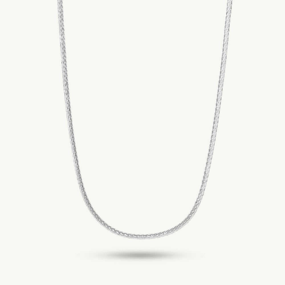 Bold Track Link 925 Sterling Silver Chain