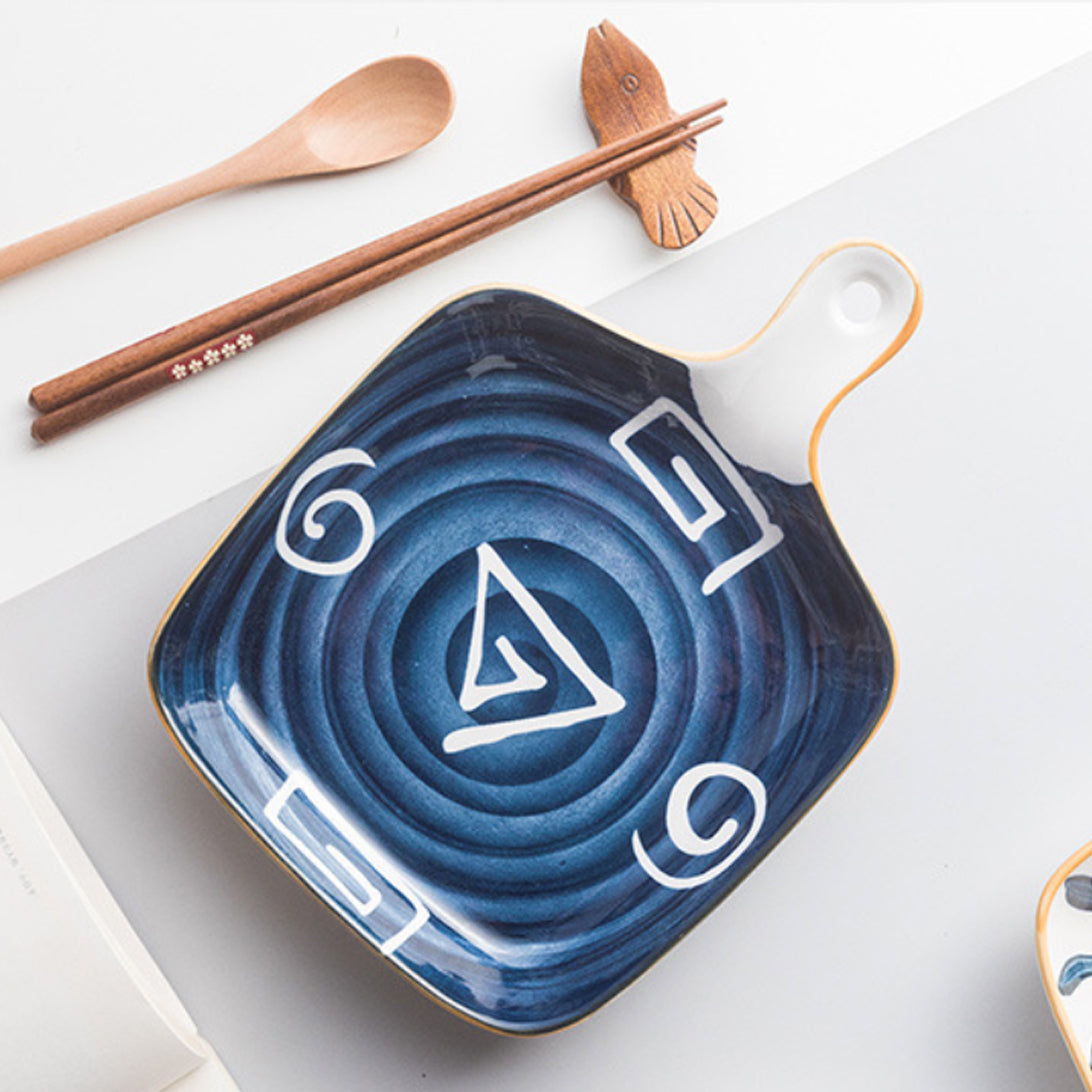 Ceramic Plate With Handle Nitori