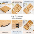 Foldable Trending Charcuterie Board Set With Bowls And Knives 22inch