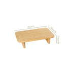 Bamboo Pedestal Serving Platter 13 Inch