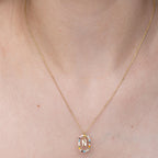 Colourful Stones Initial Necklace- 18k Gold Vermeil