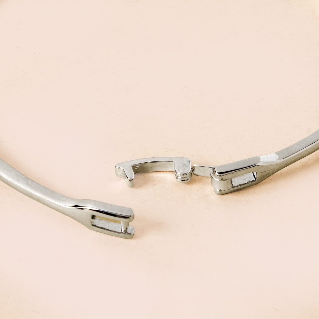 Nautical Glam Seashell Silver Bracelet