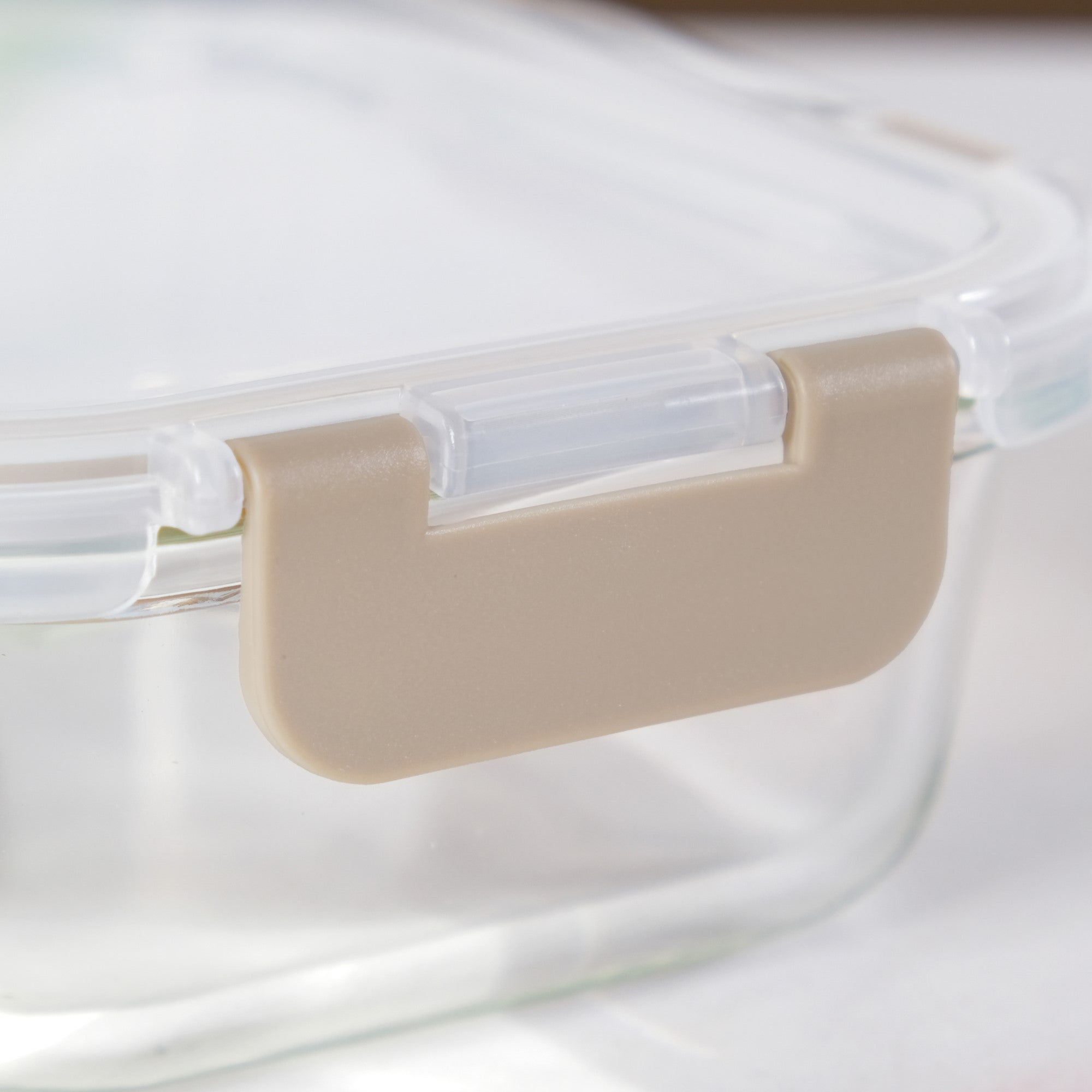 Nestro Microwave Safe Airtight Storage Box Set Of 3 Beige