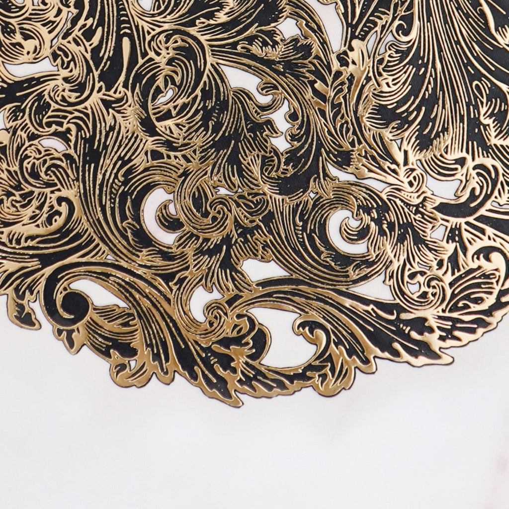 Noir Luxe Round Tablemat Set Of 6